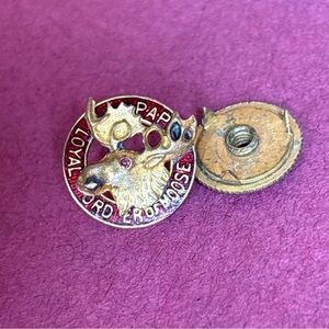 Vintage Loyal Order of Moose Lodge PAP Purity Aid Progress Screwback